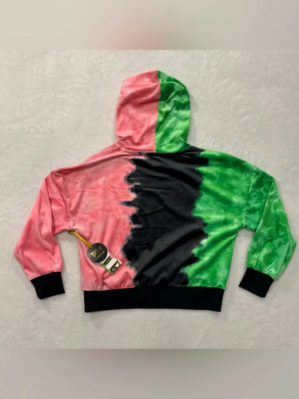 NWT Justice x Wicked Soft Velour Pullover Hoodie Girls Youth Size 10 (M)